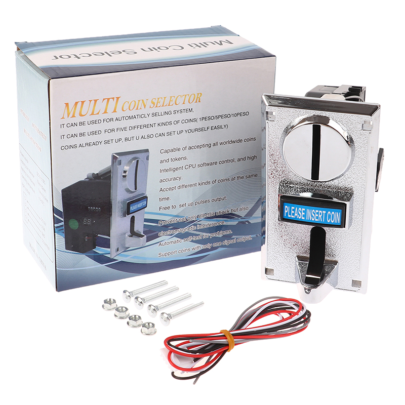 Arcade Games And Vending - 1pc 616 Multi-Münz-Slot-Akzeptor elektronischer Roll-Down-Münzprüfer-Auswahl mechanismus